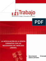 La Articulacion de La Oferta Formativa Con Las Necesidades Del Mercado Laboral