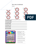 English Final Test 1º Eso Vocabulary