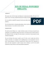 Fabrication of Pedal-Powered Drilling Final