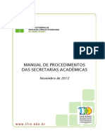 Manual de Procedimentos Da Secretaria Academica