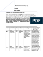 Professional Learning Log