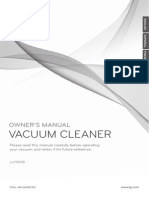 Manual For LG LcV900B Vacuum