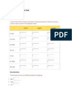 Present Progressive Test-3