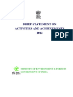 MOEF Statement On Activities and Achievements in 2013