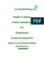 3 Borders Scaffolding, Health and Safety Policy