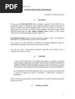 Contrato de Servicios de Consultoria