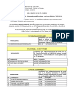 CHAMADA SUPLENTES Lista Espera SISU 2014 - Sistema Ações Afirmativas