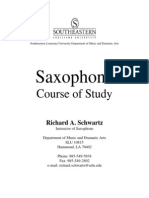 Saxophone Course of Study