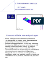 MECH3300 Finite Element Methods: - Commercial Packages and How They Work