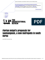 Florian Beigel's Proposals For Saemangeum, A New Metropolis in South Korea - View - Architectural Review