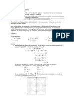 System of Non Linear Equations