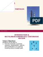 12.2 Rectilinear Kinematics Continuous Motion