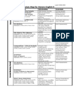 Curriculum Map For English 9 Honors