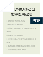 Comprobaciones Del Motor de Arranque