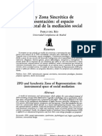 ZPD y Zona Sincrética de Representación: El Espacio Instrumental de La Mediación Social