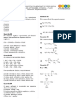 LISTA EXERCICIOS-QUIMICA 3º ANO-Revisão Aminas Etc