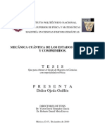 Mecánica Cuántica de Los Estados Coherentes y Comprimidos, Didier Ojeda Guillén