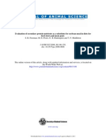 Beef Steers and Meat Goats Evaluation of Secondary Protein Nutrients As A Substitute For Soybean Meal in Diets For