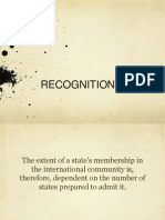 Recognition Report