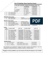 Proctorial Board & Anti-Ragging Committee Including Helpline Phone Nos