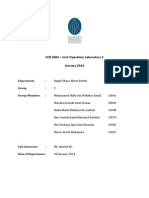 Lab Report Single Mixer Settler 