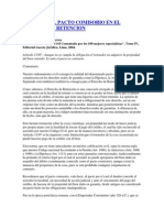 Nulidad Del Pacto Comisorio en El Derecho de Retencion