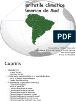 Particularitatile Climatice Din America de Sud