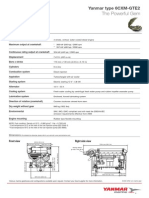 Yanmar Engine Type 6CXM-GTE2