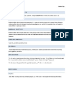 Quadratic Function Lesson Plan