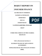 Consumer Finance..yatith Poojari (Yp)