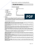 Syllabus de Fisica I - Mecanica Electrica - 2012 PDF