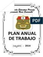 Plan Anual de Trabajo de La Institución Educativa Privada