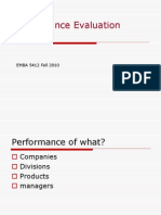  Performance Evaluonnfation