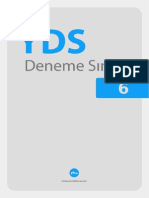 Extra Yds Deneme Sinavi 6