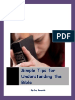 Simple Tips For Understanding The Bible