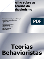 Trabalho Slides Behavorismo 2014