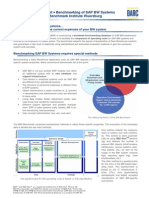 Fact Sheet - Benchmarking of SAP BW Systems Benchmark Institute Wuerzburg