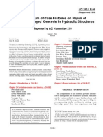 210.1R-94 Compendium of Case Histories On Repair of Erosion-Damaged Concrete in Hydraulic Structures