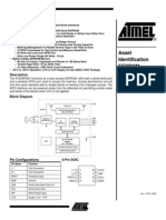 Asset Identification Eeprom AT24RF08C: Features