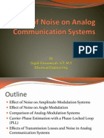 Effect of Noise On Analog Communication Systems