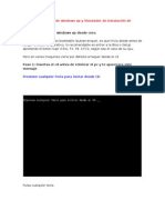 Manual Instalacion de Windows XP y Simulador de Instalacion de Windows XP