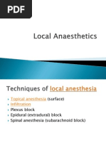 Local Anaesthetics