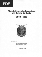 Plan de Desarrollo Concert Ado Del Distrito de Huata 2008 - 2015