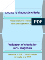 Debate Re Diagnostic Criteria: Please Email Your Comments To: Helen - Chapel@ndm - Ox.ac - Uk