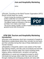 Lecture Note On Hospitality and Tourism Marketing