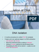 Isolation of DNA