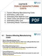 Chap 6.0 Manufacturing Cost Estimation