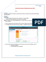 Configuring Active Directory in Windows Server 2012