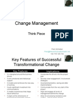 Change Management: Think Piece