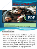 Lives and Livelihoods of The Street Children in Dhaka